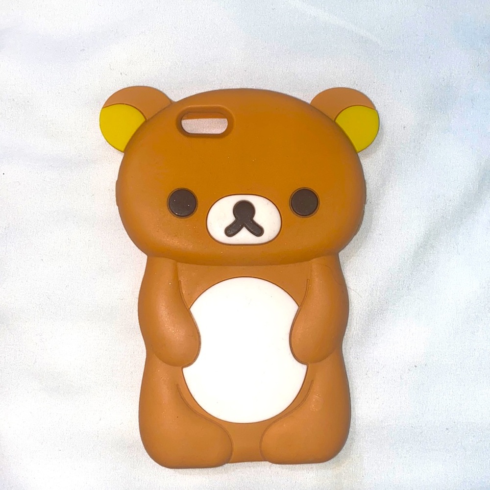 Rilakkuma Bear iPhone 6 phone case in brown/tan